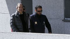 Ra�l L�pez, el s�bado, llegando a los juzgados.