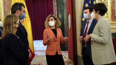 La presidenta del Congreso con la delegaci�n del Parlamento de Galicia