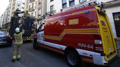 Imagen de archivo de una intervenci�n de los bomberos de A Coru�a