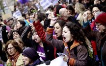 Imagen de la manifestacin contra la reforma.