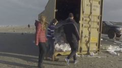 Saqueo en la costa holandesa