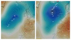Cada de presin central de la borrasca entre este viernes y el sbado