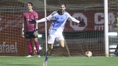 Parapar, tras marcar el segundo gol del Compos ante el Boiro