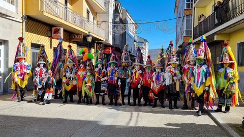 Mscaras dofolin de Buxn (O Bolo) no desfile de Viana.