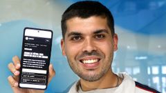 Javier Oitav�n, uno de los dos impulsores de la web Mundialinho.