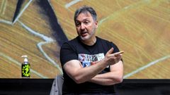 El escritor barcelon�s Carlos Zan�n, en la Semana Negra de Gij�n