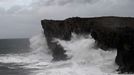 Temporal de olas en Asturias