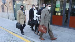 Los abogados del PP llegan al juzgado para asistir a la declaraci�n del presidente del PP de Salamanca, Javier Iglesias, por la presunta financiaci�n ilegal del partido en esa provincia.