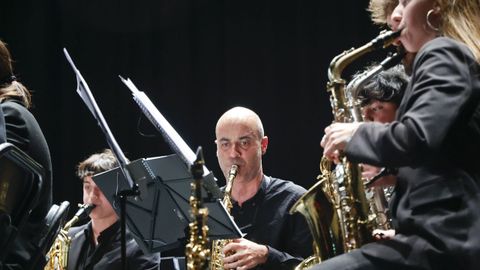 La Filarmnica, la banda infantil y el coro infantil se subieron al escenario del Auditorio este sbado