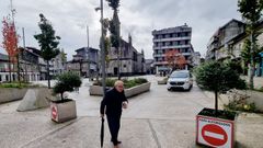 Praza de Bugallal en el centro de la villa