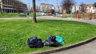 Basura en las calles de Gij�n