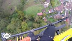 Lugar en el que fue localizado el herido, visto desde el helic�ptero de rescate