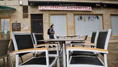 Cafeter�a cerrado en el centro de Vigo