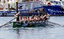 La embarcaci�n pobrense, el domingo en la prueba.