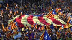 El soberanismo se manifiesta por las calles de Madrid