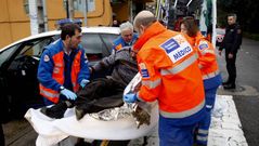 Rescatado tras caer al Lagares