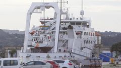 El Intermares, durante las obras en el Arsenal