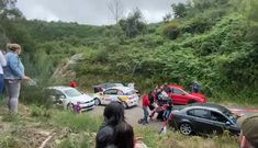 Accidente en el rali R�as Baixas