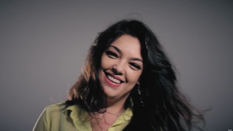 Uno de los fragmentos del videoclip donde aparece Carolina L�pez