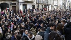 Entrada al examen mir en la Facultad de Medicina el pasado mes de enero