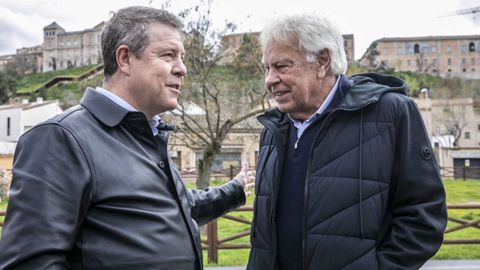 El presidente de Castilla-La Mancha, Emiliano Garca-Page, y el expresidente del Gobierno y ex secretario general del PSOE, Felipe Gonzlez.