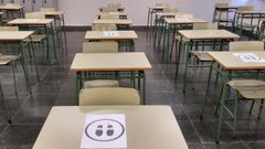 Las aulas, listas para los alumnos en el vigu�s instituto de Santo Tom�