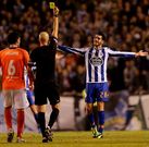 Tras su amonestaci�n del s�bado Insua se perder� su segundo partido de Liga.