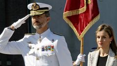 Los Reyes en la Escuela Naval