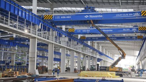 Instalaciones de la fábrica digital de bloques en construcción
