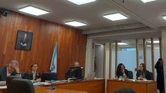 Foto de la sesi�n en los juzgados en la que se juzg� a una empresaria que no dio de alta a 15 obreros que montaron puestos en Conxemar
