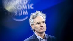 Alex Karp, cofundador y primer ejecutivo de Palantir, en el foro de Davos en enero del 2026