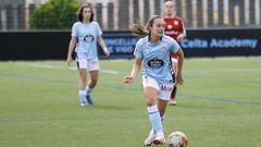 Tati Barcia y Celia Fontecha, en un partido en A Madroa, a donde regresan As Celtas esta tarde.