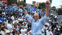 Nasry Asfura, durante un acto electoral en Honduras