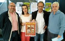 Juan Victorio (segundo por la derecha) junto a Adolfo Mu��os, Raquel Garc�a y Miguel Somoza. 