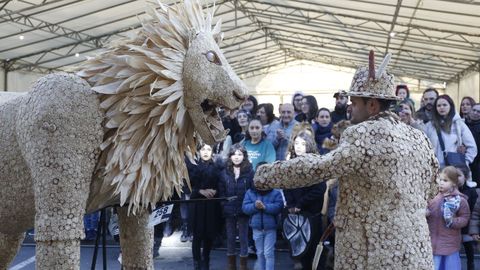 Fiesta de carnaval en Castro de Ribeiras de Lea. 