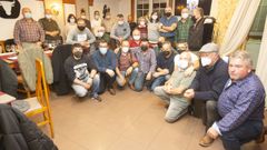 Parte de los cerca de medio centenar de asistentes que acudieron a la cena