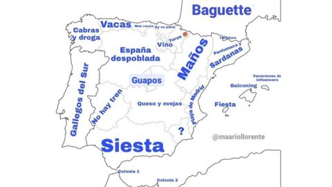 El mapa de t�picos madrile�os