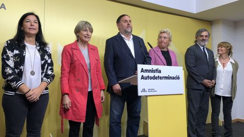 Junqueras reitera que el acuerdo para la Mesa del Congreso incluye la amnist�a como v�a contra la �represi�n�