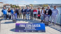 Presentaci�n de la final de la Copa Galicia de f�tbol sala en Pontevedra