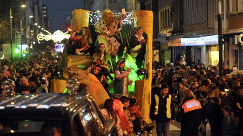 La cabalgata abarrot� las calles de Ferrol