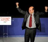 Bersani celebr� en Roma su victoria en las primarias del Partido Dem�crata.