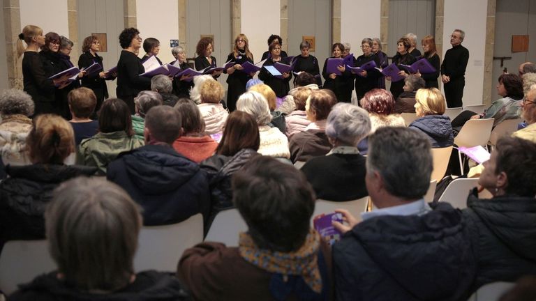 Unha actuaci�n da coral Cantar Delas, que participar� nas actividades do D�a das Letras Galegas en Quiroga