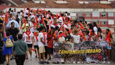 Imagen de la apertura de la ltima edicin del campamento urbano