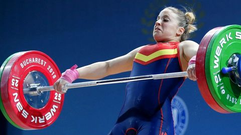 Irene Martnez. Fue medalla de bronce de arrancada en el Europeo de halterofilia del pasado ao.