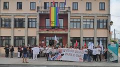 La concentraci�n tuvo lugar delante del consistorio local