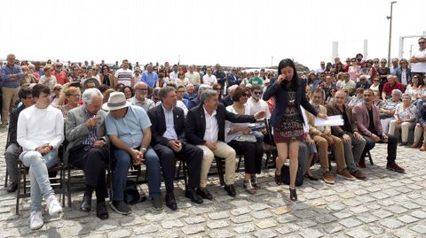 ACTO DEL HOMENAJE A PLACIDO BETANZOS EN EL QUE BAUTIZOCON SU NOMBRE EL PASEO MARITIMO DE PALMEIRA