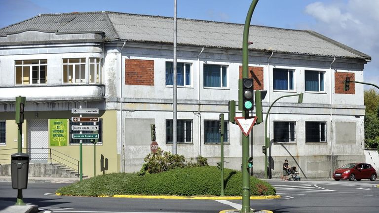 Exterior del local de la Sociedade Galega de Historia Natural, en una imagen de archivo