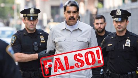 Imagen falsa hecha con inteligencia artificial de la captura de Nicol�s Maduro