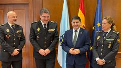 De izquierda a derecha: Jos� Ram�n Santiago, Pedro Pacheco, Pedro Blanco y Miriam Rifais.