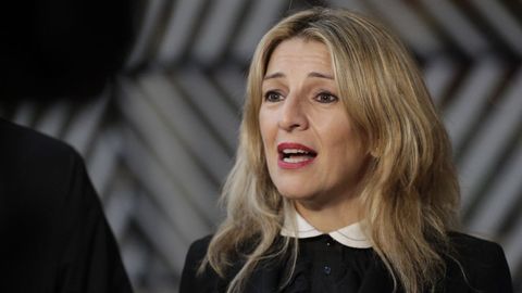 La ministra de Trabajo y vicepresidenta segunda Yolanda D�az en Bruselas.